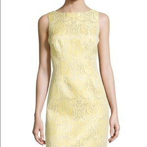 Chetta B
Metallic Filigree Brocade Cocktail Dress